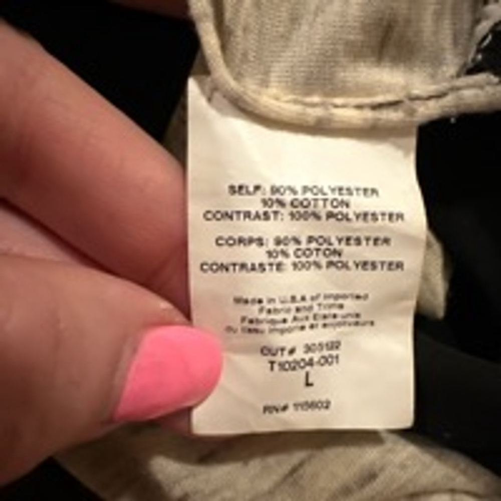 Women's Lush Top Size L Gray and Black - Picture 6 of 8